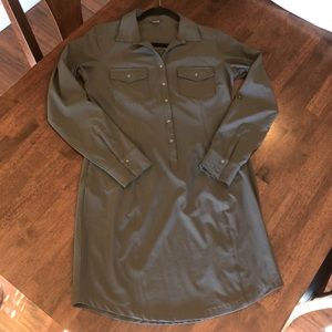 Eddie Bauer grey shirt dress
